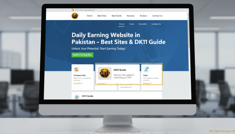 Daily Earning Website in Pakistan – Best Sites & DK11 Guide